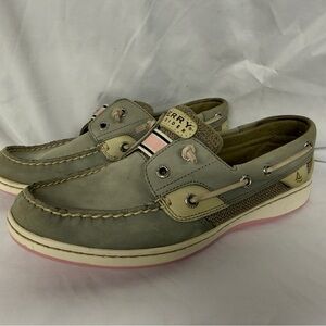 Sperry Top Sider Women’s Leather Boat Shoes Tan Size 8M